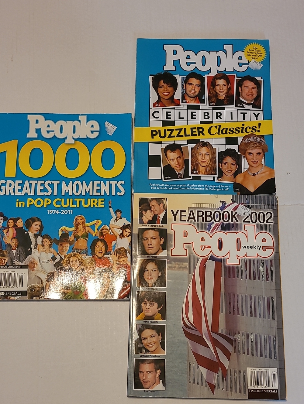 PEOPLE 2000'S Magazine Collection - POP CULTURE, 2002 YEARBOOK & CROSSWORDS